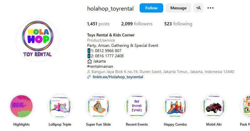 Instagram.com/holahop_toyrental